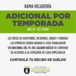 sindicato adicional por temporada