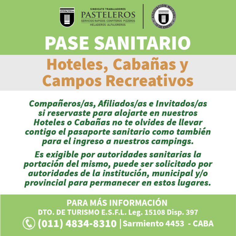 PASE SANITARIO