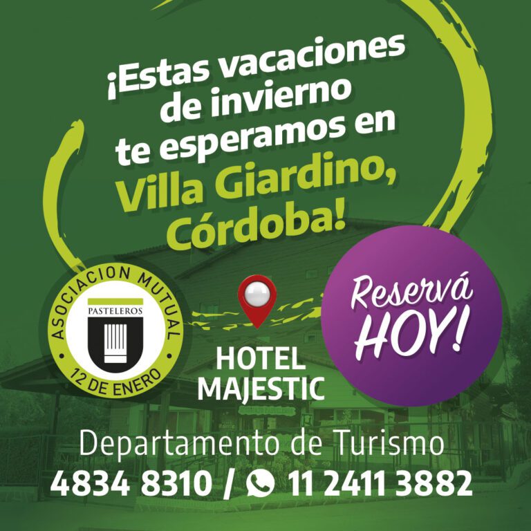 ¡Ya podés reservar tus vacaciones en el Hotel Majestic de Córdoba!